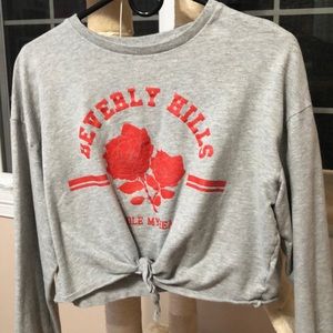 h&m crop top long sleeve